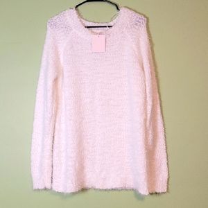Lauren Conrad (L) White Fluffy Sweater